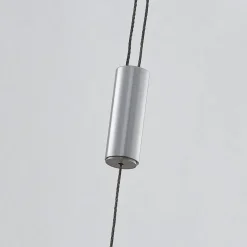 Lucande LED hanglamp Myron, touchdimmer, CCT, aluminium