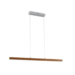 Lucande LED hanglamp Nihalo, hout, 12 cm, dimbaar, CCT