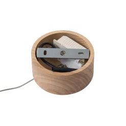 Lucande LED hanglamp Nojus, hout, omhoog/omlaag, Ø 6 cm