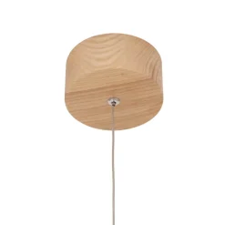 Lucande LED hanglamp Nojus, hout, omhoog/omlaag, Ø 6 cm