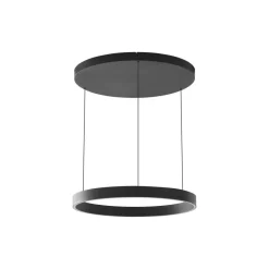 Lucande LED hanglamp Philine, Ø 60 cm, zwart, ijzer