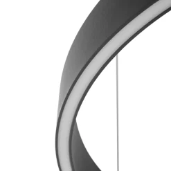 Lucande LED hanglamp Philine, Ø 60 cm, zwart, ijzer