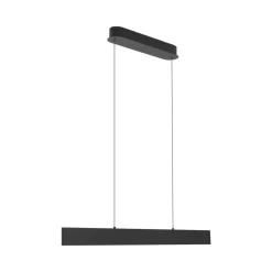 Lucande LED hanglamp Philine, lengte 101 cm zwart ijzer