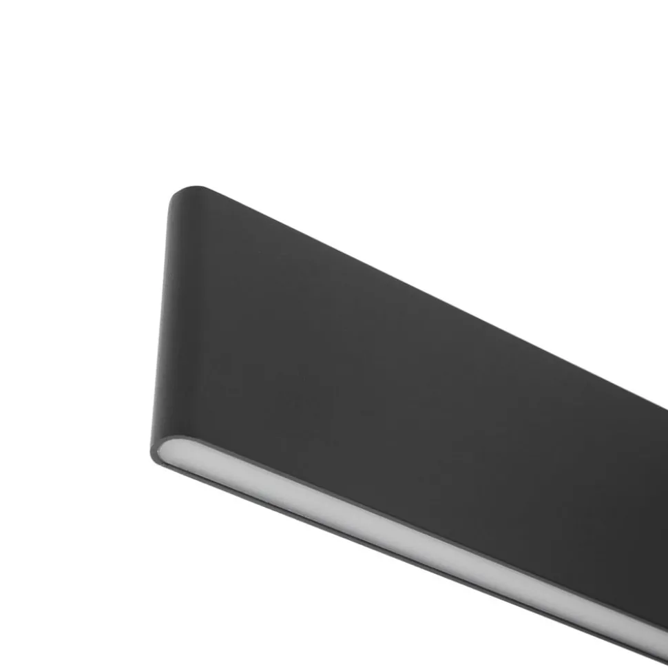 Lucande LED hanglamp Philine, lengte 101 cm zwart ijzer