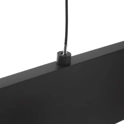 Lucande LED hanglamp Philine, lengte 101 cm zwart ijzer