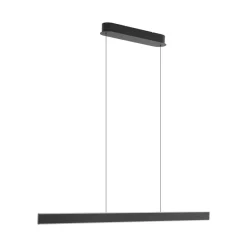 Lucande LED hanglamp Philine, lengte 121 cm zwart ijzer