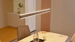 Lucande LED hanglamp Philine, lengte 121 cm zwart ijzer