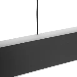 Lucande LED hanglamp Philine, lengte 121 cm zwart ijzer