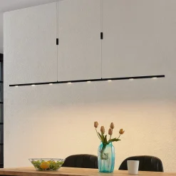 Lucande LED hanglamp Stakato, 180 cm, 8-lamps, dimbaar