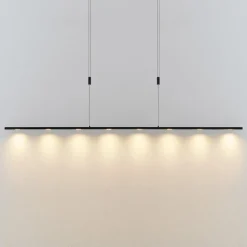 Lucande LED hanglamp Stakato, 180 cm, 8-lamps, dimbaar