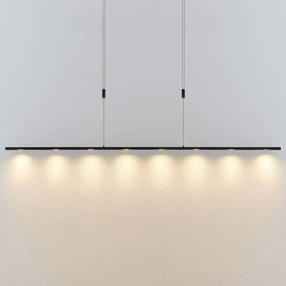 Lucande LED hanglamp Stakato, 180 cm, 8-lamps, dimbaar