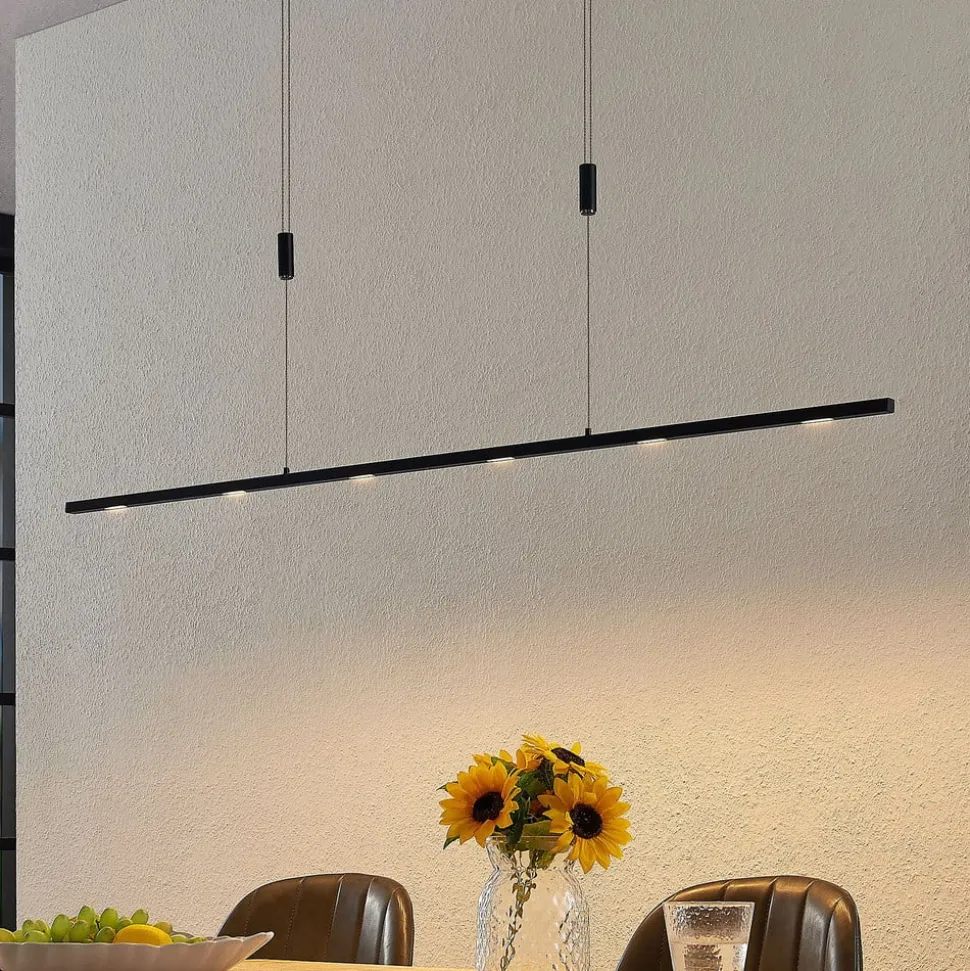 Lucande LED hanglamp Stakato, 140 cm, 6-lamps, dimbaar