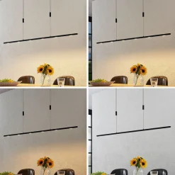 Lucande LED hanglamp Stakato, 140 cm, 6-lamps, dimbaar