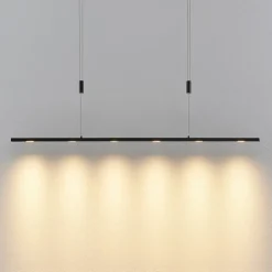 Lucande LED hanglamp Stakato, 120 cm, 6-lamps, dimbaar