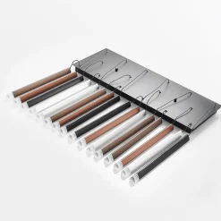 Lucande LED hanglamp Stoika, 80cm, 16-lichts, hoekig