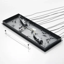 Lucande LED hanglamp Stoika, 80cm, 16-lichts, hoekig