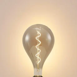 Lucande LED lamp E27 A160 4W 1.800K dimbaar smoke