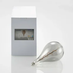 Lucande LED lamp E27 A160 4W 1.800K dimbaar smoke