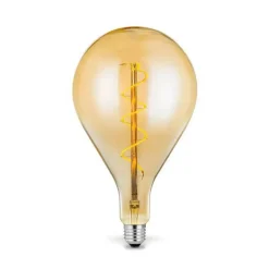 Lucande LED lamp E27 A160 4W 2.700K dimbaar amber