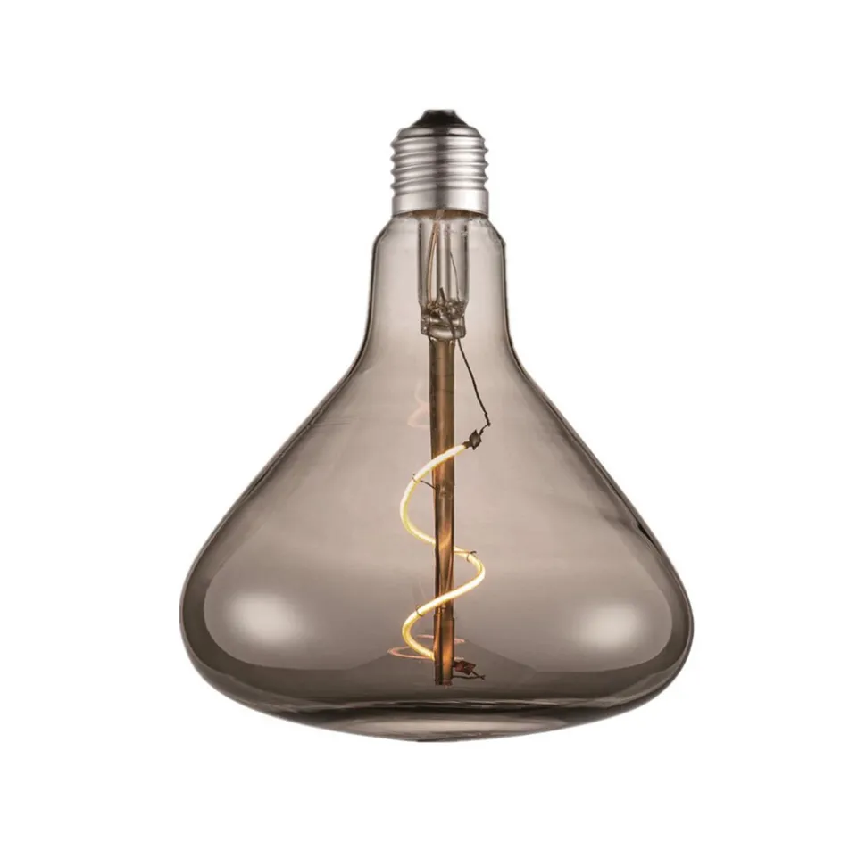 Lucande LED lamp E27 Ø14cm 4W 1800K smoke