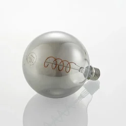 Lucande LED lamp E27 G125 4 W rook 1.800 K dimbaar