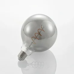 Lucande LED lamp E27 G125 4 W rook 1.800 K dimbaar