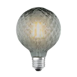 Lucande LED lamp E27 G95 4W 1.800K dimbaar smoke