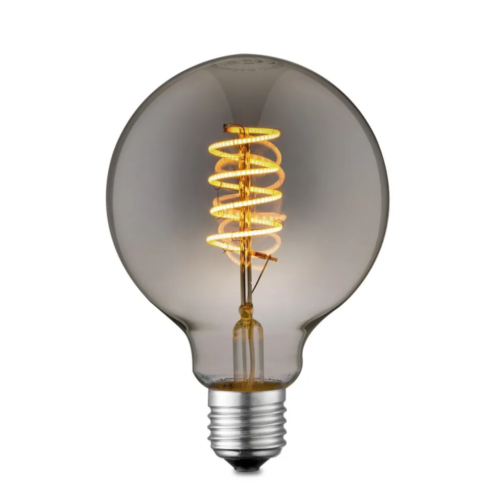 Lucande LED lamp E27 G95 4W rook 1.800K dimbaar