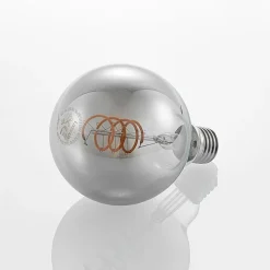 Lucande LED lamp E27 G95 4W rook 1.800K dimbaar