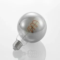 Lucande LED lamp E27 G95 4W rook 1.800K dimbaar