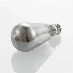 Lucande LED lamp E27 ST64 4W 1.800K dimbaar titanium