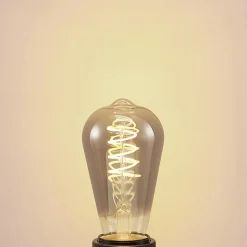 Lucande LED lamp E27 ST64 4W rook 1.800 K dimbaar