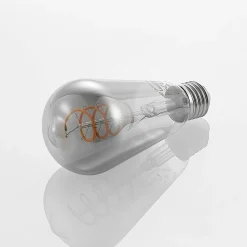 Lucande LED lamp E27 ST64 4W rook 1.800 K dimbaar