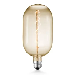 Lucande LED lamp E27 T140 4W 2.700K dimbaar amber