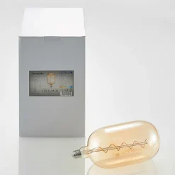 Lucande LED lamp E27 T140 4W 2.700K dimbaar amber