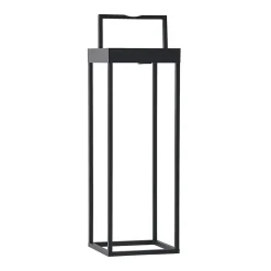 Lucande LED lamp op zonne-energie Lynzy, 58cm, zwart, metaal, IP65