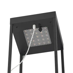 Lucande LED lamp op zonne-energie Lynzy, 58cm, zwart, metaal, IP65