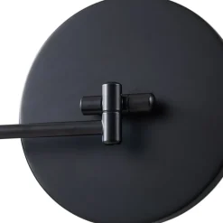 Lucande LED make-upspiegel Fyria, zwart, staal, CCT