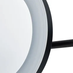 Lucande LED make-upspiegel Fyria, zwart, staal, CCT