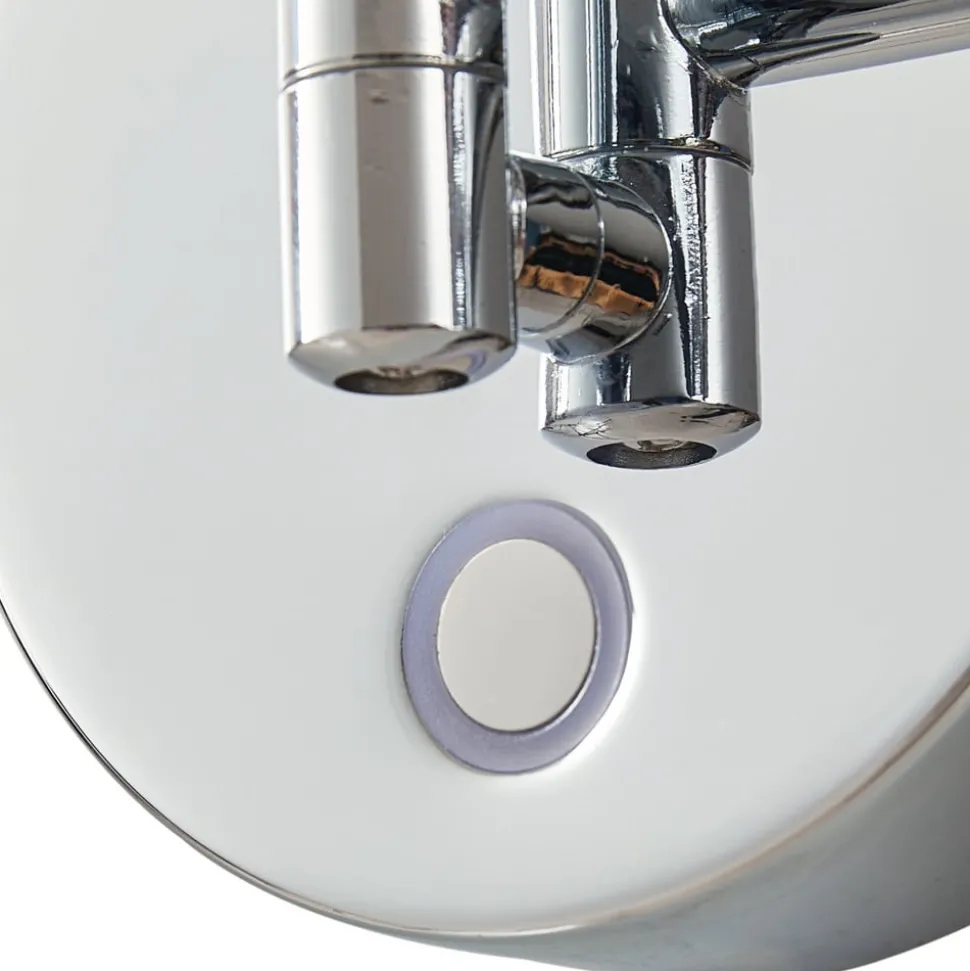 Lucande LED make-upspiegel Fyria, chroom, staal, CCT