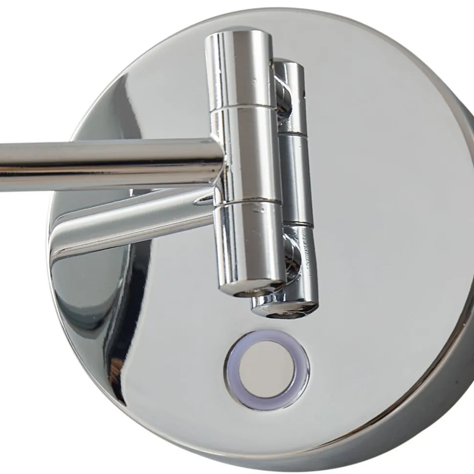 Lucande LED make-upspiegel Fyria, chroom, staal, CCT