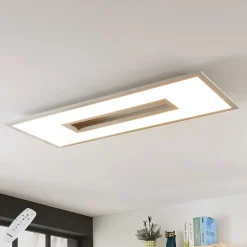 Lucande LED plafondlamp Durun, 96 cm, dimbaar, CCT, hoekig