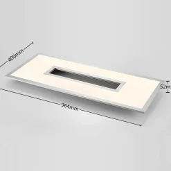 Lucande LED plafondlamp Durun, 96 cm, dimbaar, CCT, hoekig