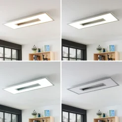 Lucande LED plafondlamp Durun, 96 cm, dimbaar, CCT, hoekig