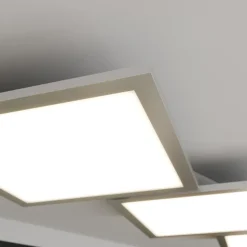 Lucande LED plafondlamp Ilira, 3-lamps, zilver, CCT, dimbaar