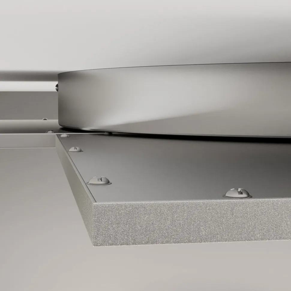 Lucande LED plafondlamp Ilira, 4-lamps, zilver, CCT, dimbaar