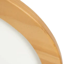 Lucande LED plafondlamp Joren, Ø 38 cm, hout, CCT, afstandsbediening