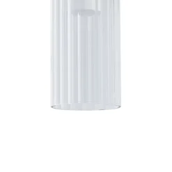 Lucande LED plafondlamp Korvitha, 5-lamps, grijs, glas