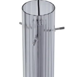 Lucande LED plafondlamp Korvitha, 5-lamps, grijs, glas