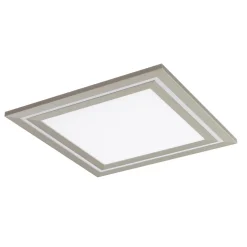 Lucande LED plafondlamp Leicy, nikkel 60 cm RGB kleurenstroom